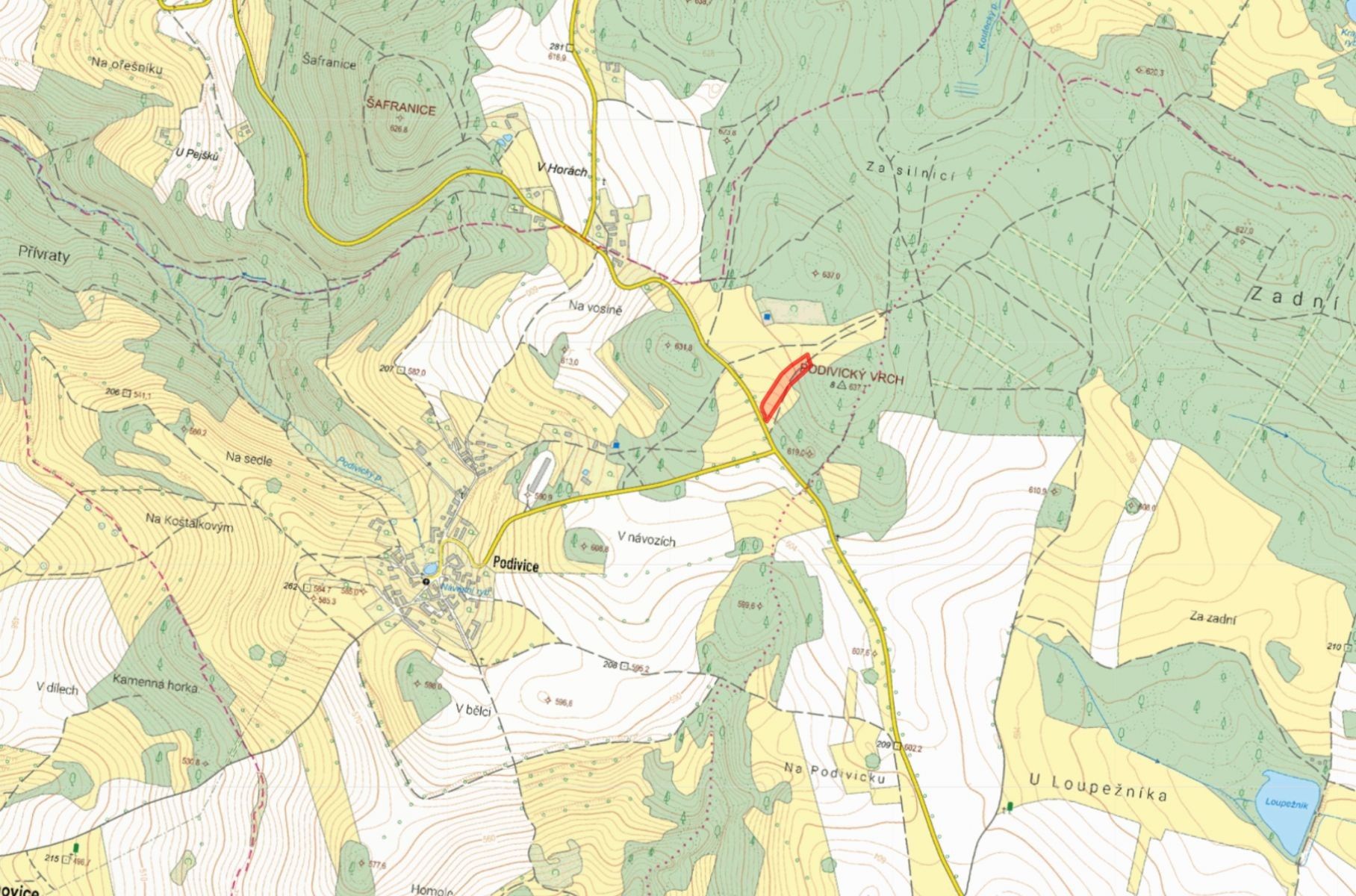 Zemědělské pozemky, Kaliště Podivice - 2
