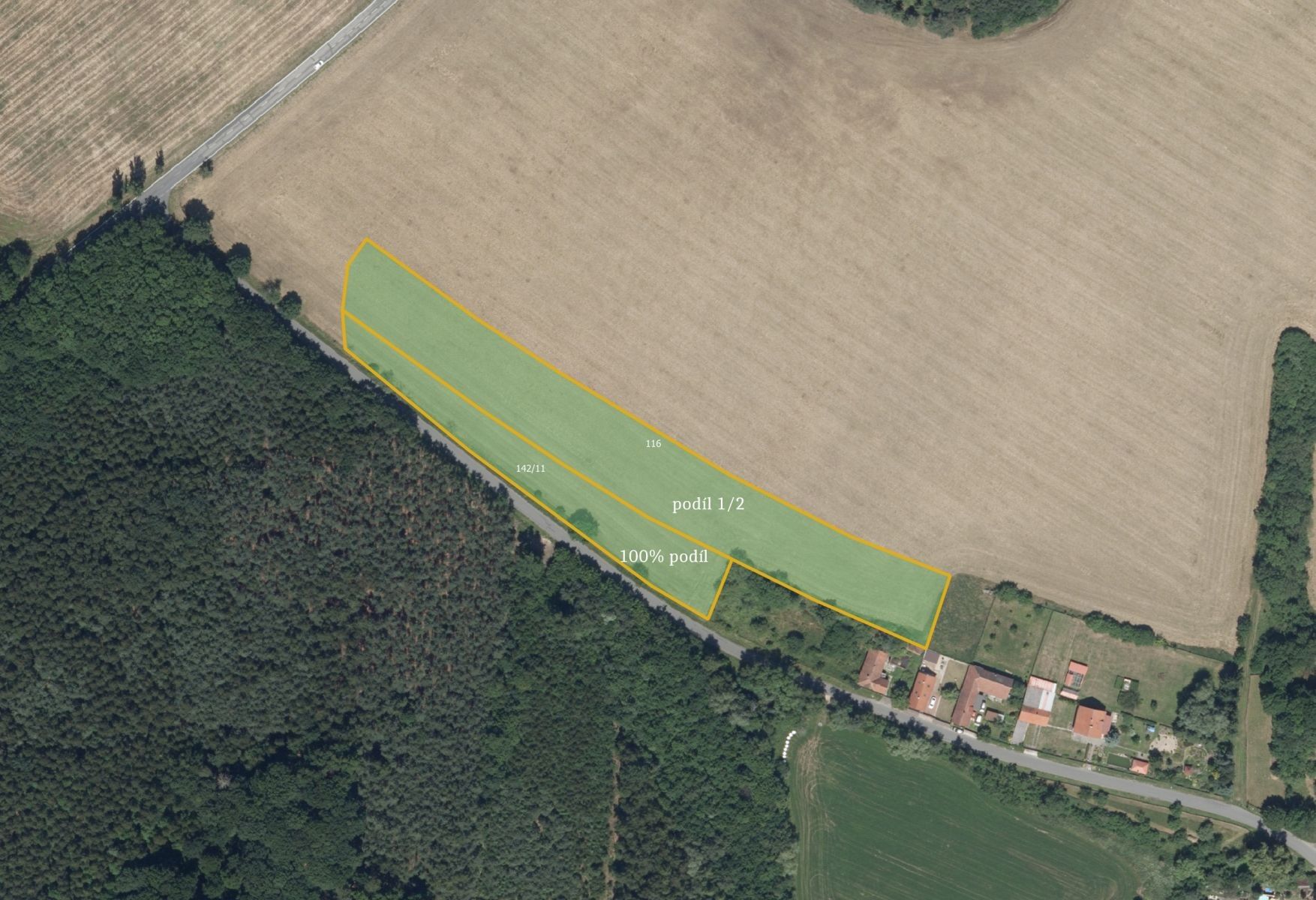 Zemědělské pozemky, Žiželice Hradišťko II - 1