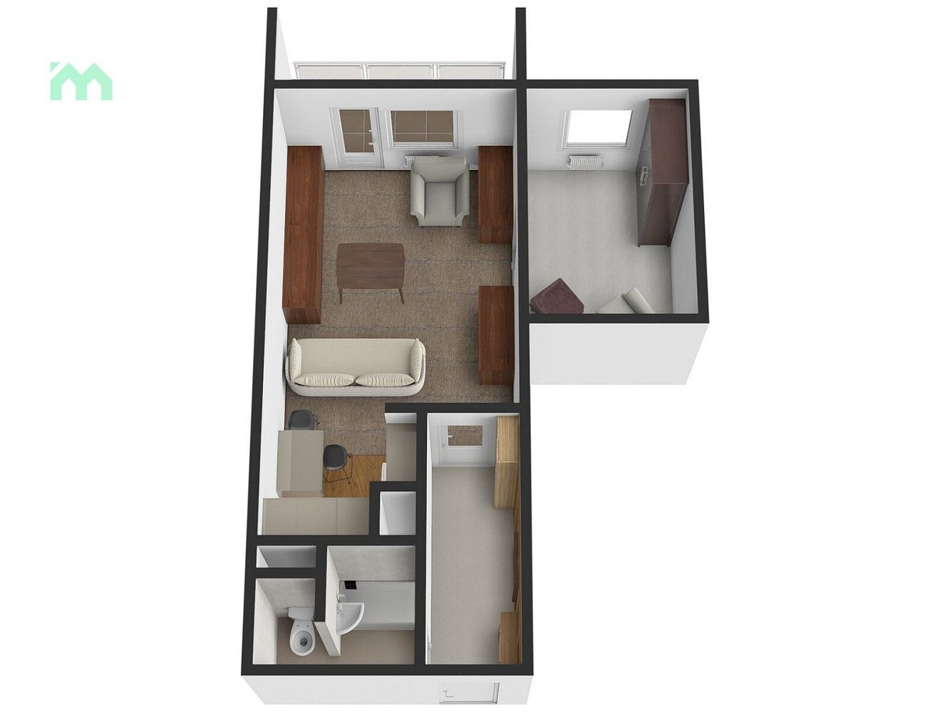 1+1, Přerov - Přerov I-Město, Olomoucký kraj, 36 m² - 2