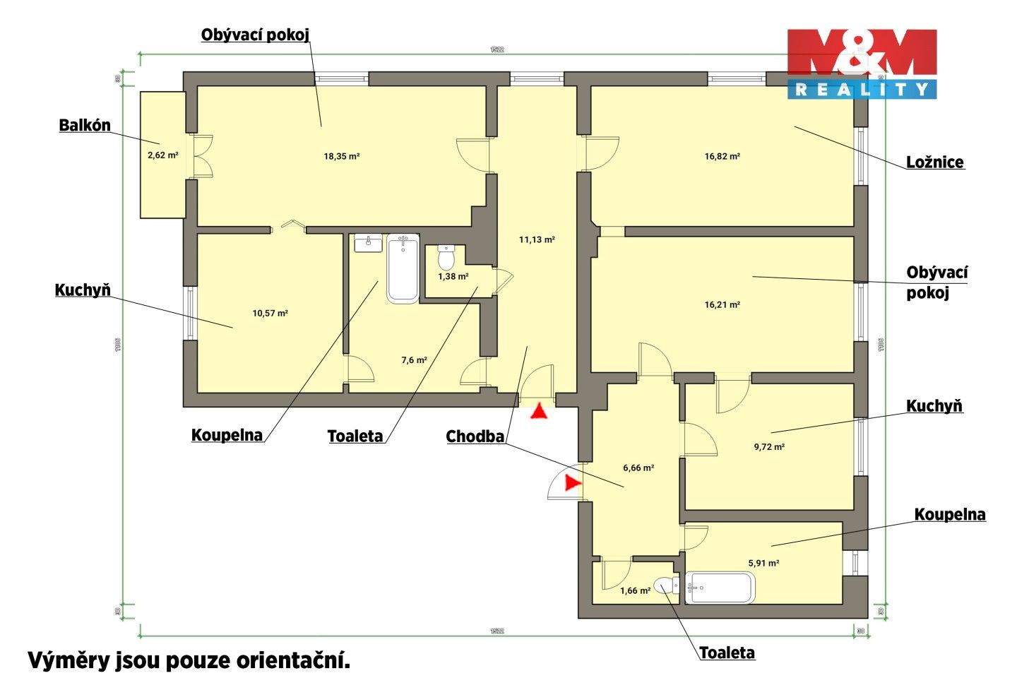 Byt · 102 m² · Lidická, Mariánské Lázně - 4