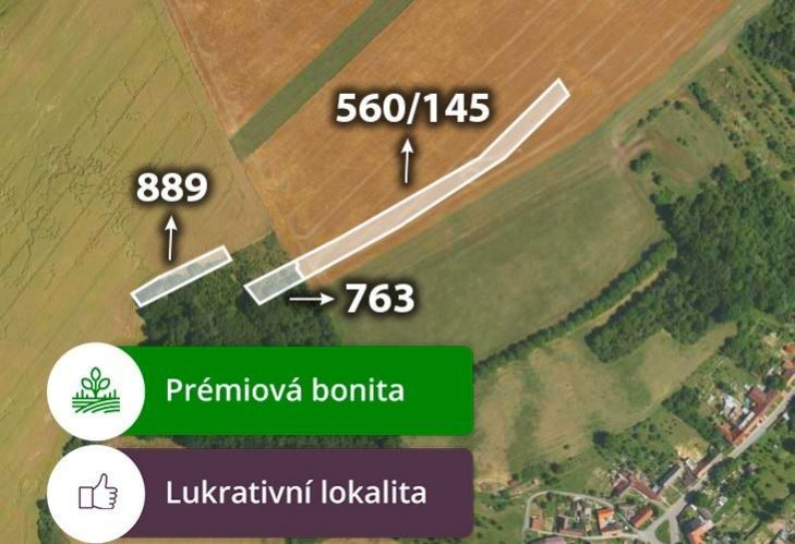 Zemědělské pozemky, Zlámanka, Kroměříž, 7 397 m²