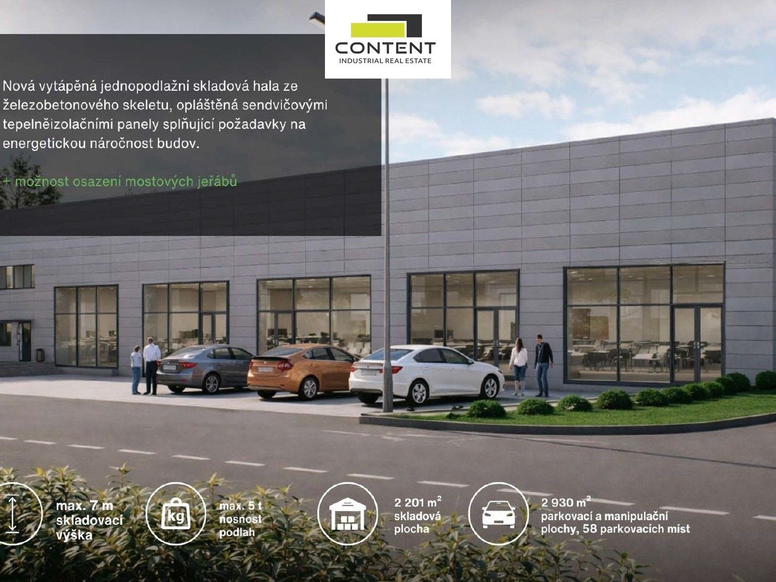 Pronájem výrobní prostory - Rybníky V, Zlín, 2 200 m² - 2