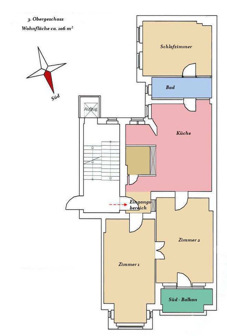 4+kk, Berlin Charlottenburg Berlin 10587, 106 m² - 1