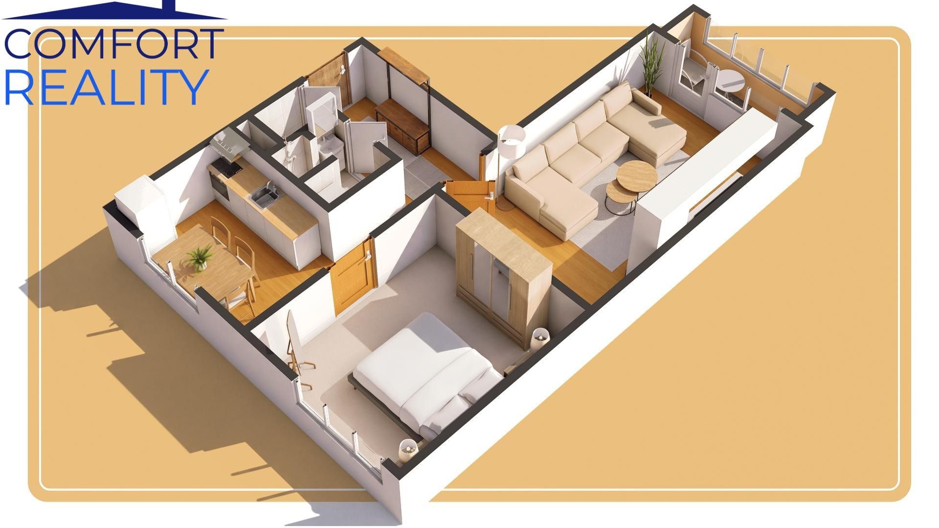 2+1, Krasnoarmejců, Ostrava, 54 m² - 2