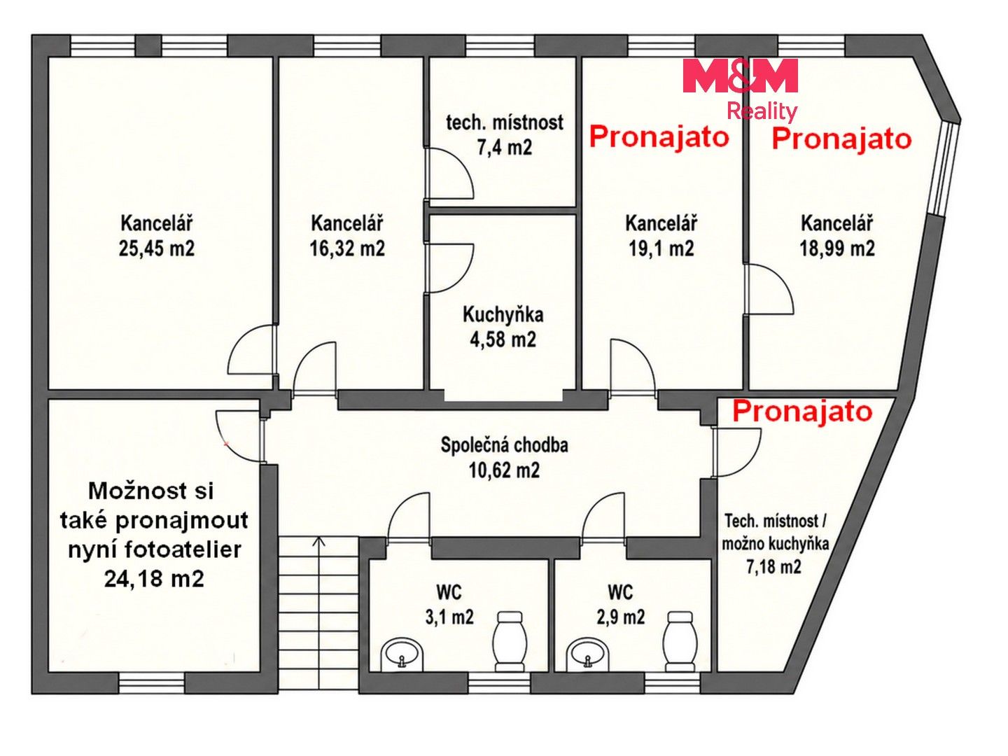 Kancelář · 54 m² · Křižíkova, Litoměřice - 1
