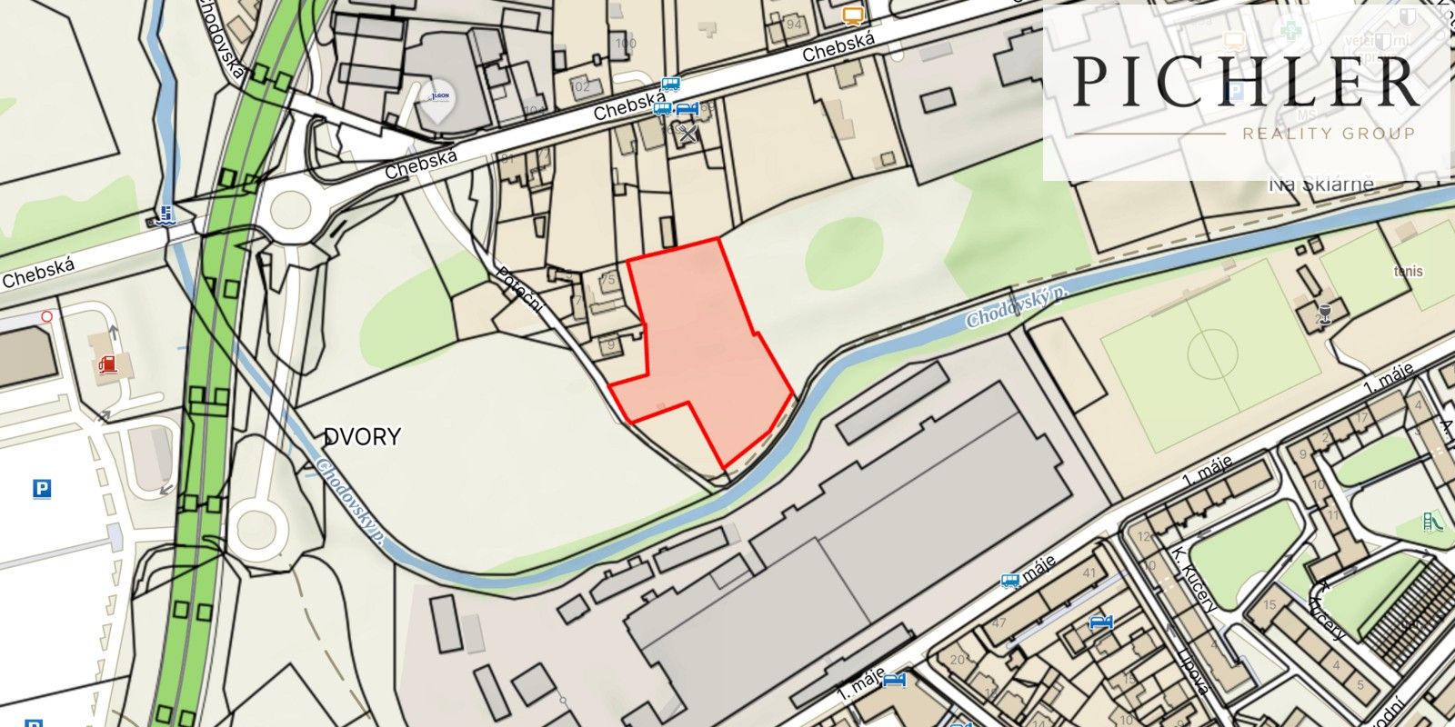 Pozemky pro bydlení, Karlovy Vary, 6 979 m² - 1