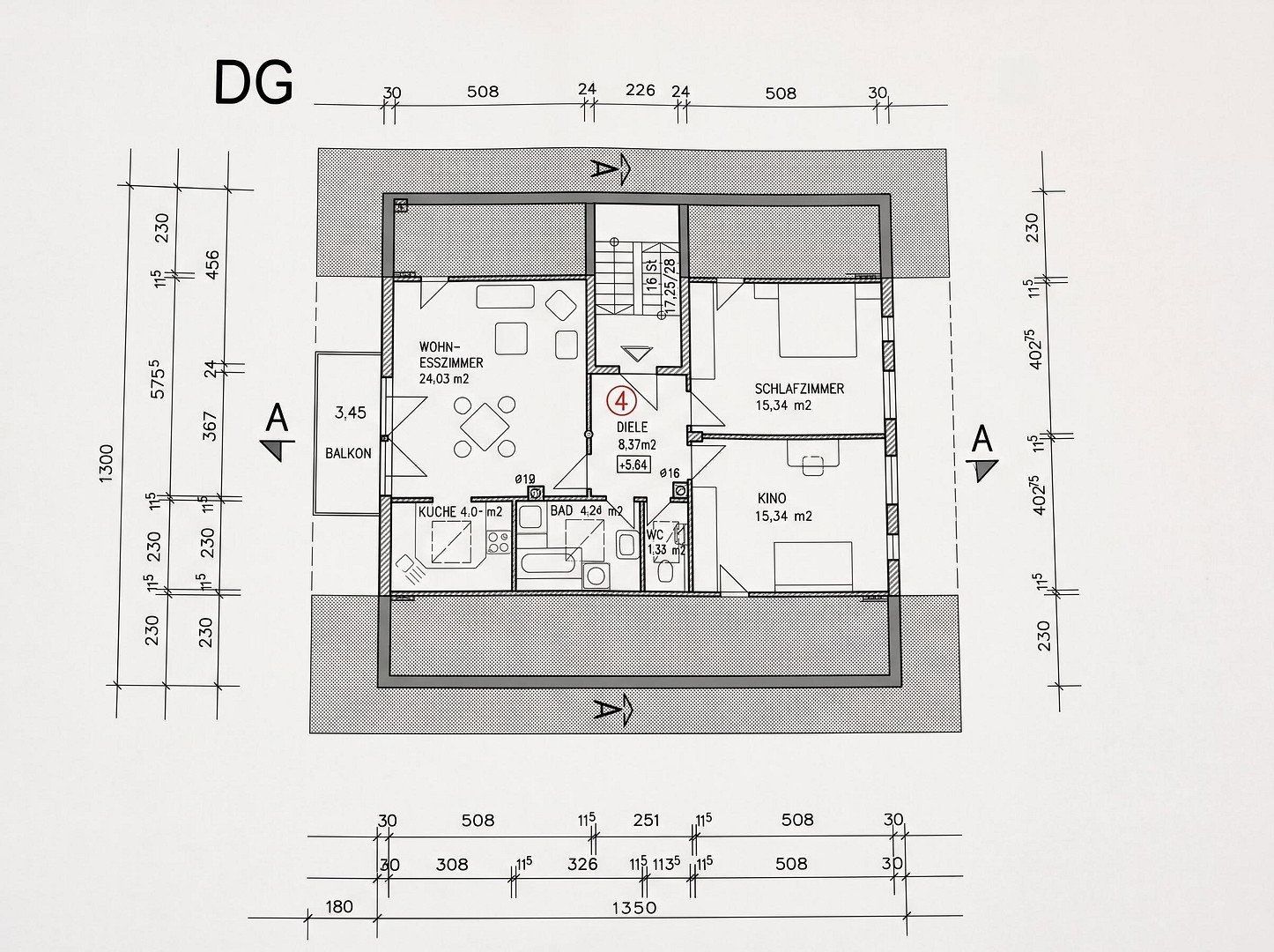 3+kk, Aiblinger Straße 2 Bruckmühl Götting Bayern 83052, 73 m² - 1
