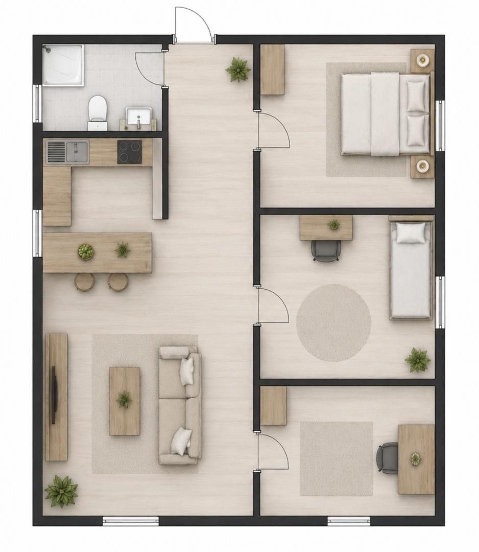 Byt 4+kk · 70 m² · Purkyněho 2082, Žatec - 4