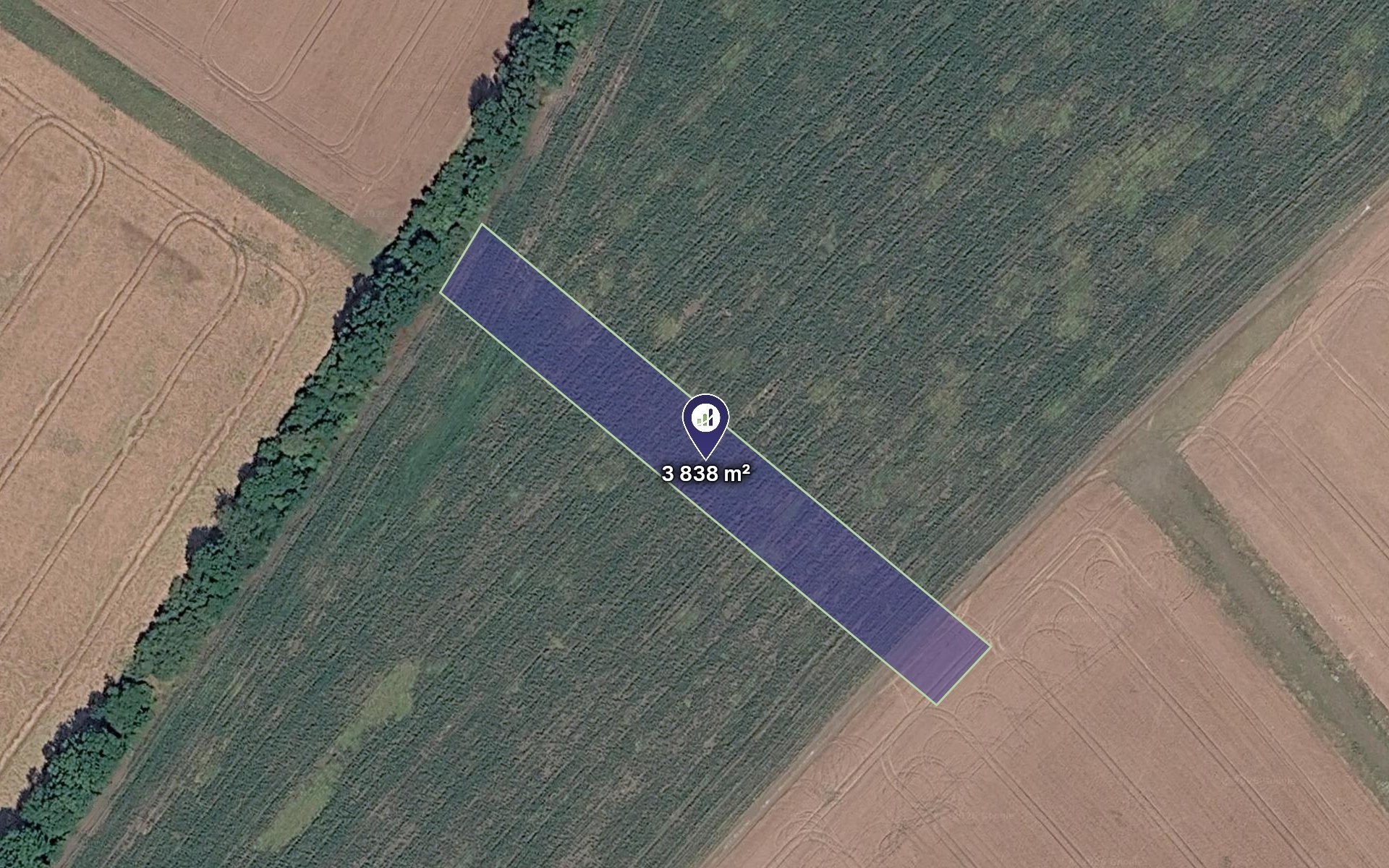 Zemědělský pozemek, 3 838 m²