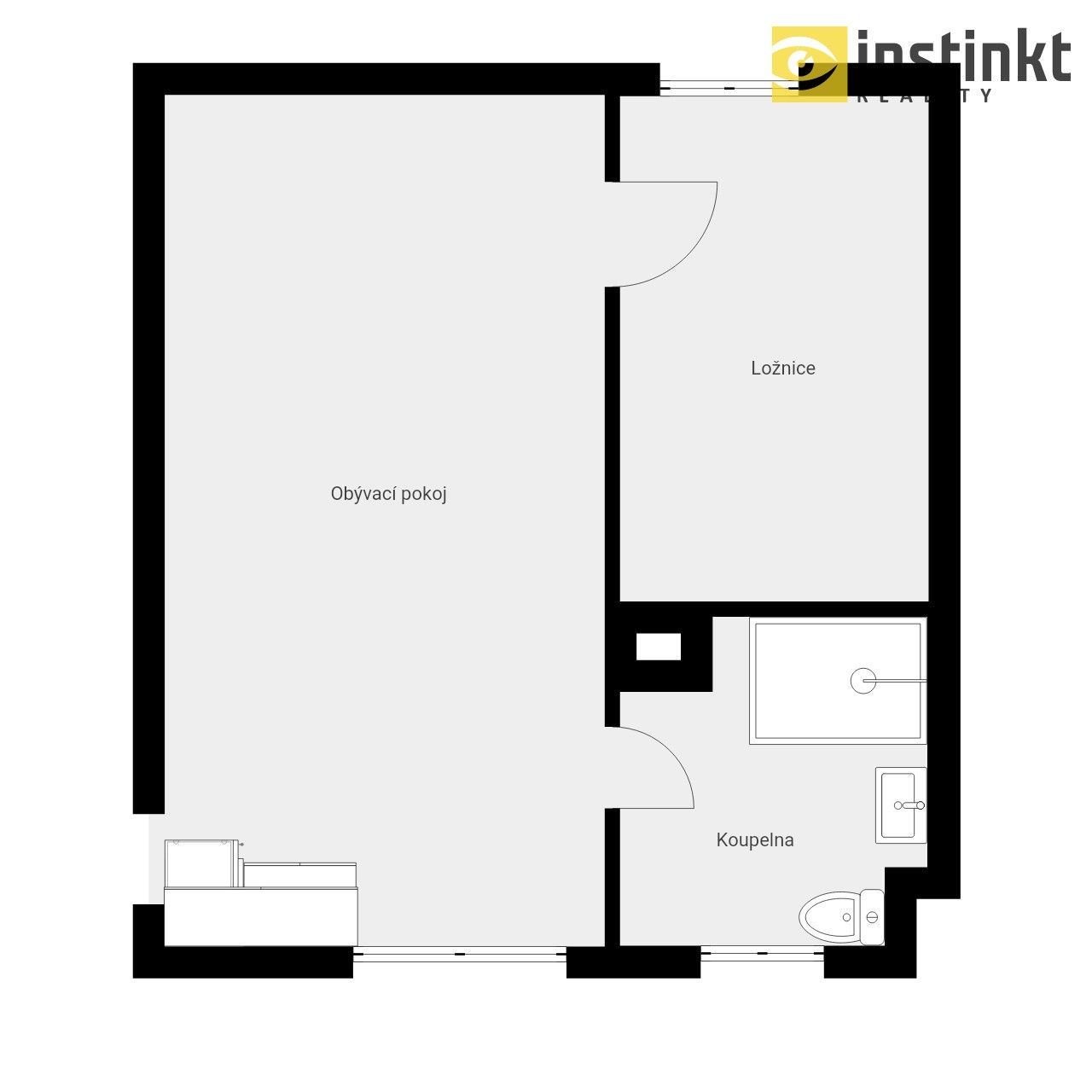 Pronájem byt 2+kk - Frýdlantská, Raspenava, 38 m²