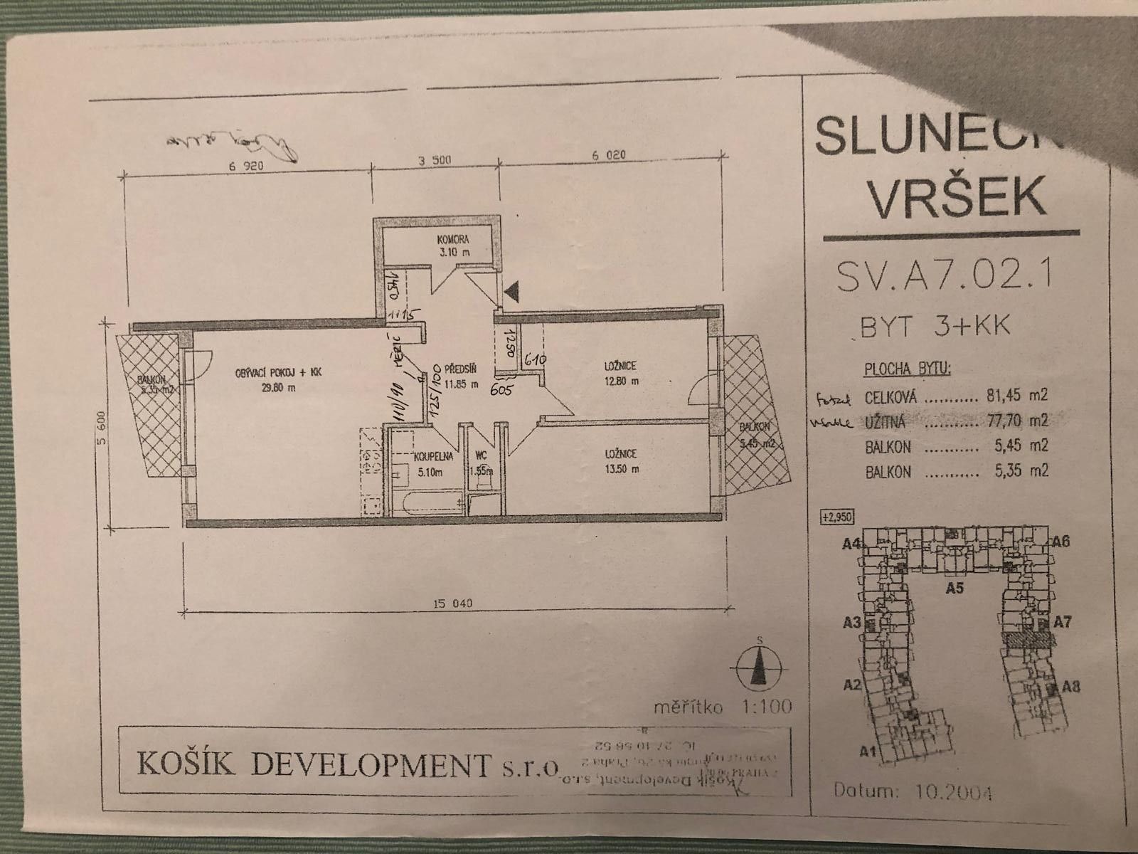 3+kk, Budapešťská, Praha - Hostivař, 81 m² - 2