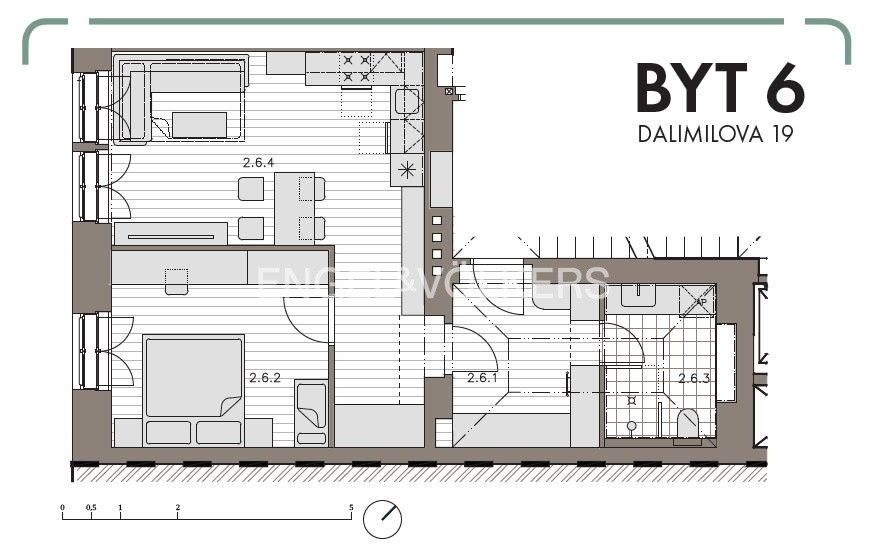 Byt 2+kk · 55 m² · Dalimilova 728, Praha Žižkov - 3