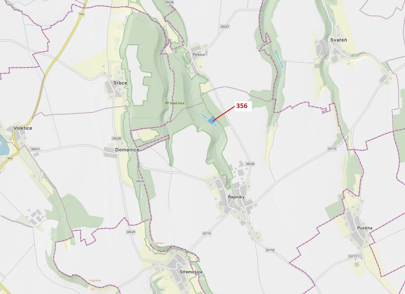 Les, 6 762 m²