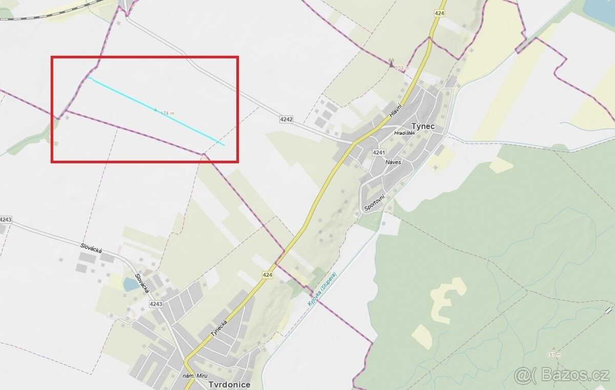 Pozemky pro bydlení, Týnec u Břeclavě, 691 54