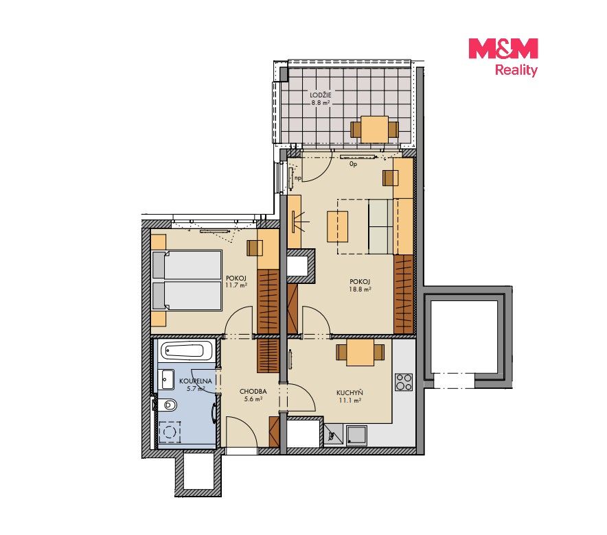 2+1, Svitákova, Praha, 56 m² - 2