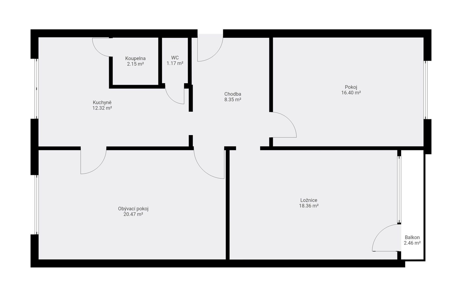 3+1, Jirkovská, Chomutov, 79 m² - 2