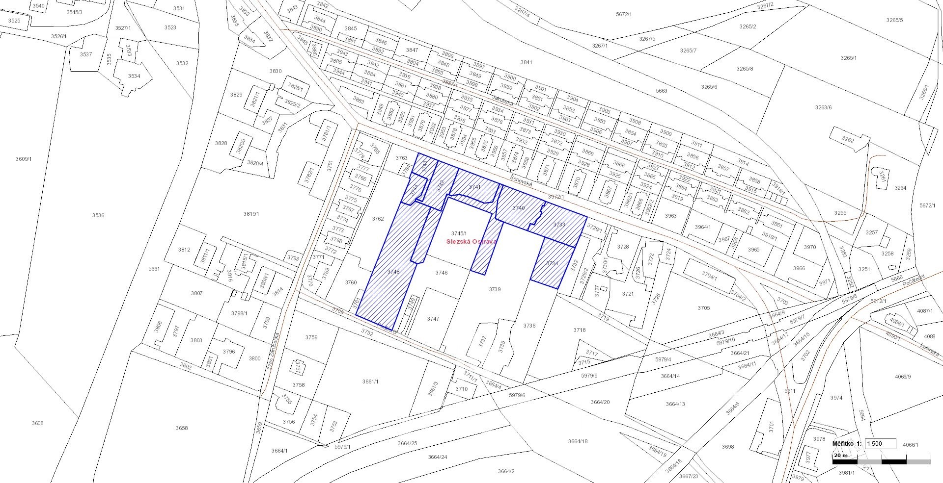 Komerční pozemek · 250 m² · Šenovská, Ostrava - 3
