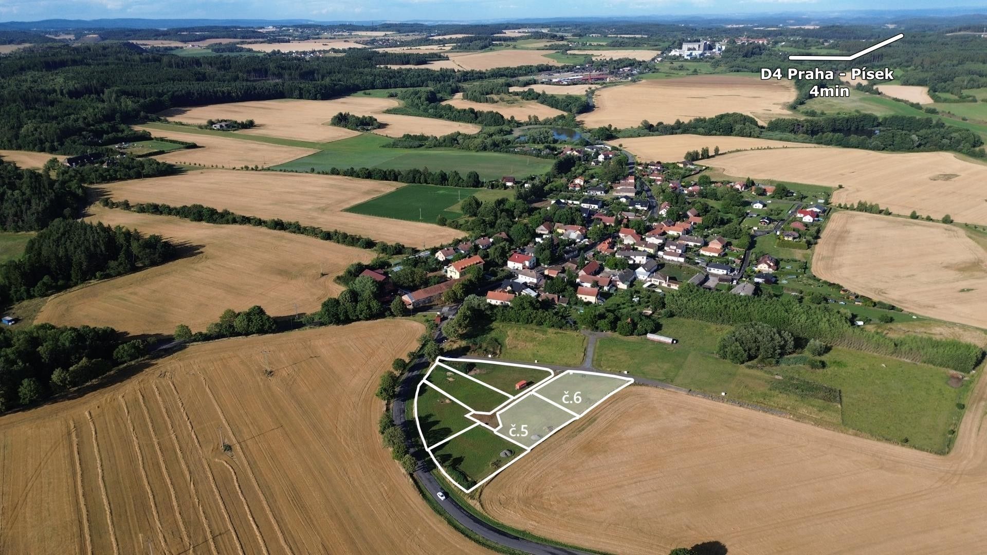 Prodej pozemek pro bydlení - Lazsko, 1 052 m²