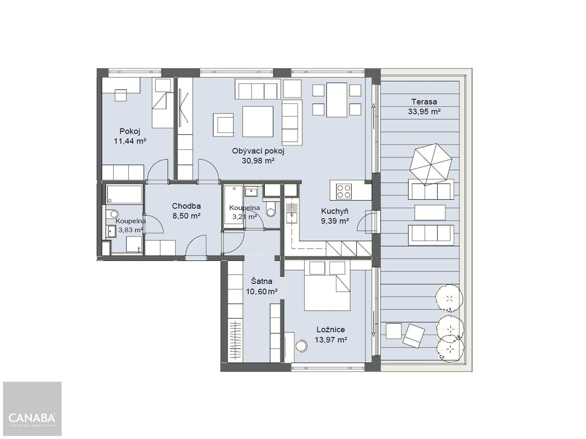 Prodej byt 4+kk - Čakovice, Praha, 155 m²