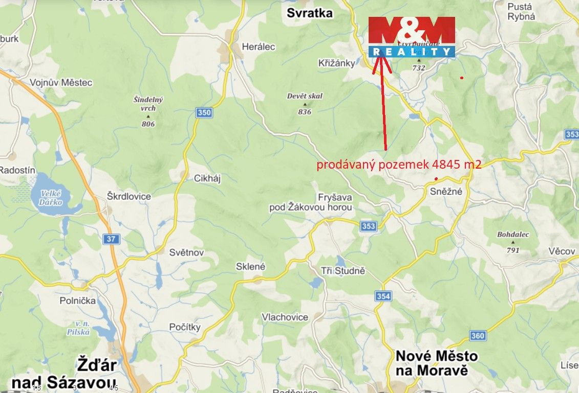 Pozemky pro bydlení, Svratka, 592 02