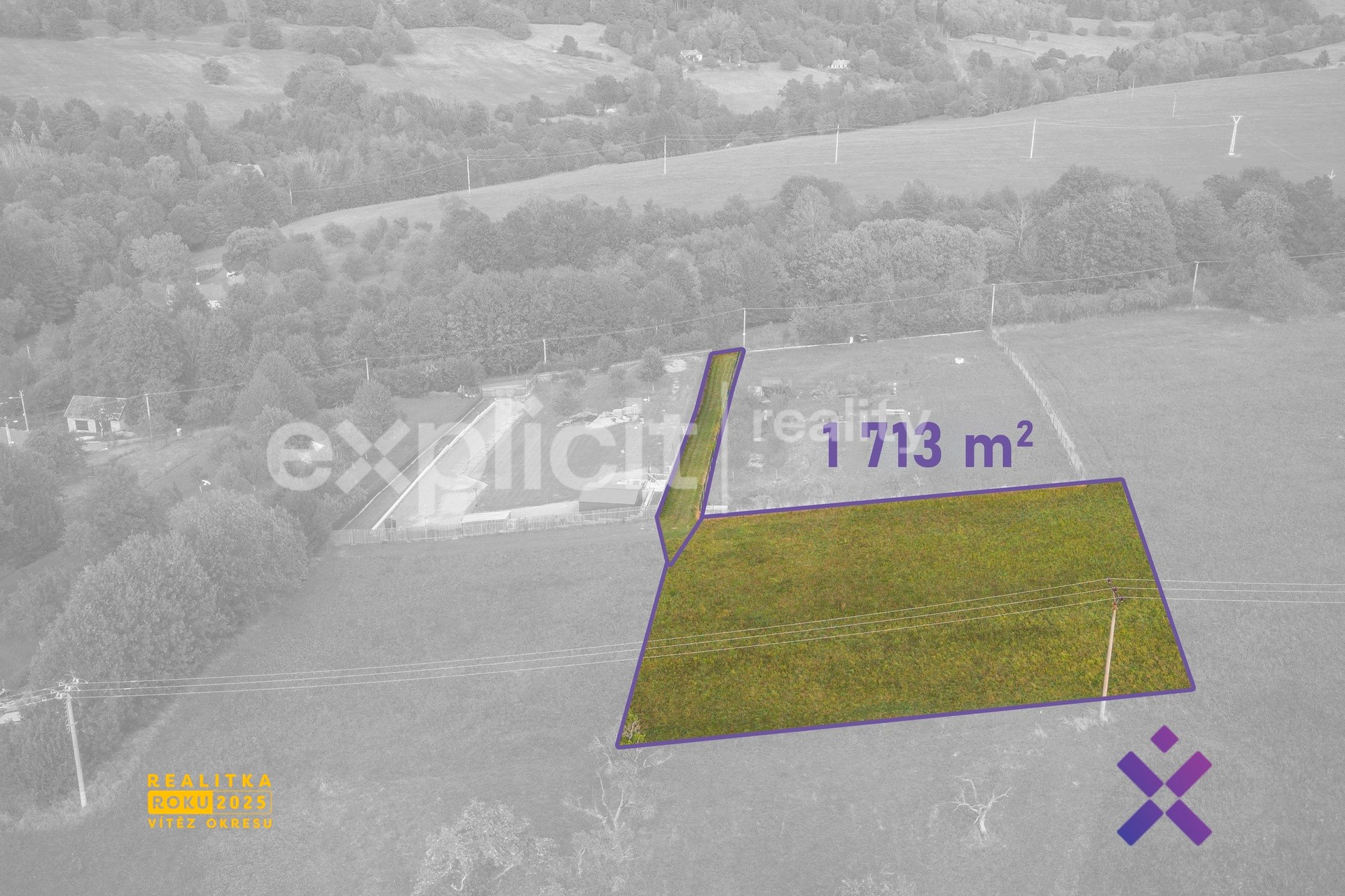 Pozemky pro bydlení, Lopeník, 1 713 m² - 2