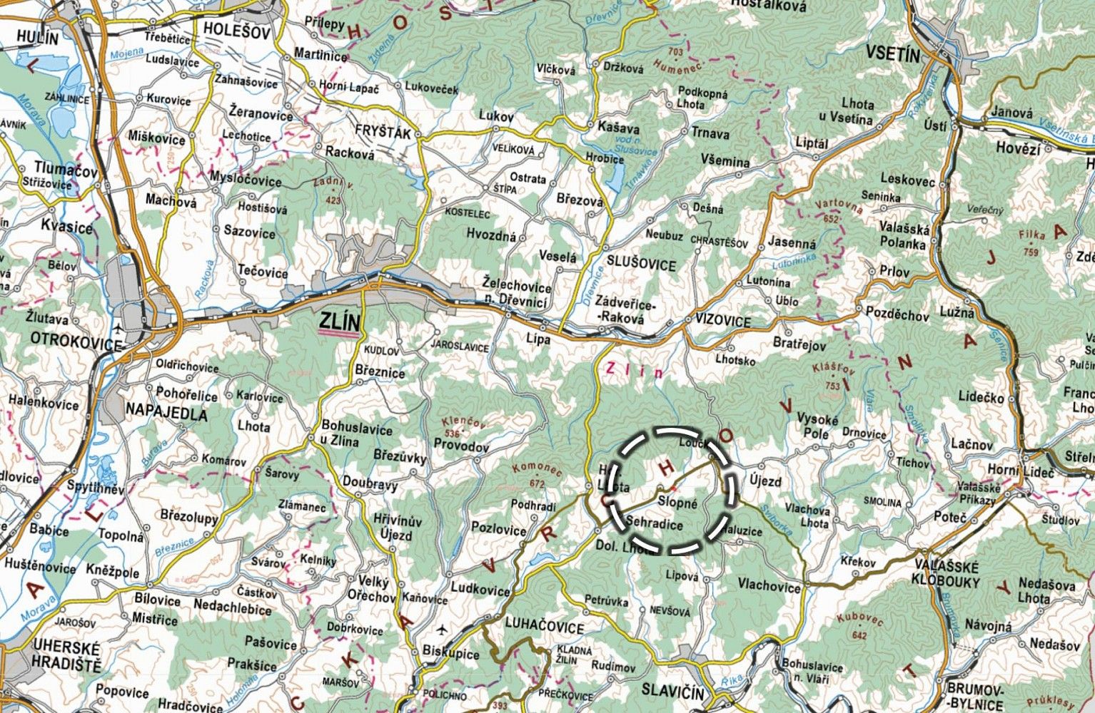 Prodej zemědělský pozemek - Slopné, okres Zlín, Zlínský kraj - 5