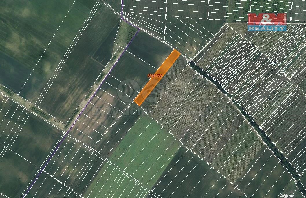 Prodej zemědělský pozemek - Hrušky, 612 m²