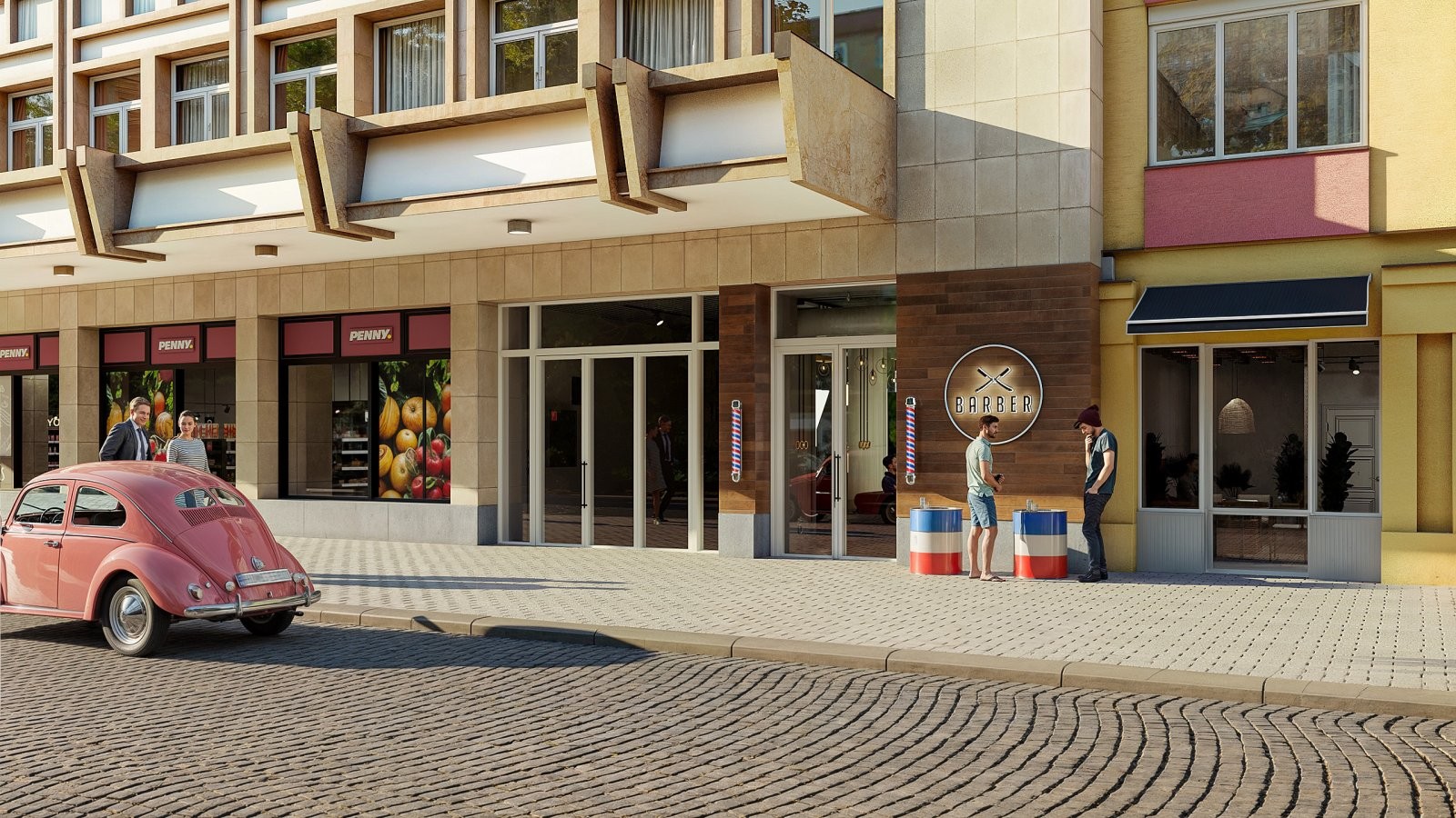 Obchodní prostory, Kubánské náměstí, Praha, 112 m² - 1