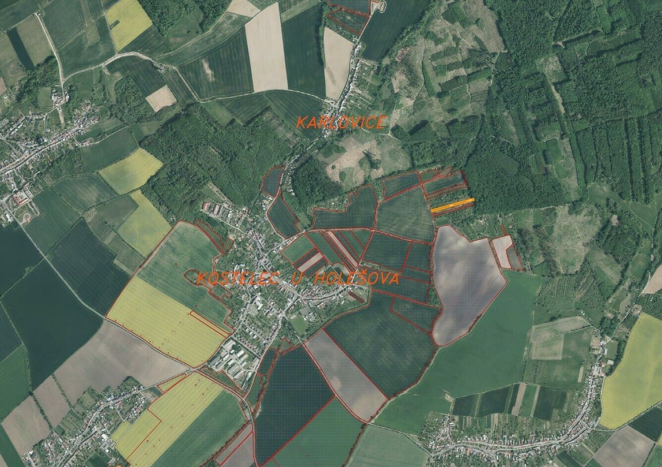 Prodej pozemek - Kostelec u Holešova, 2 m²