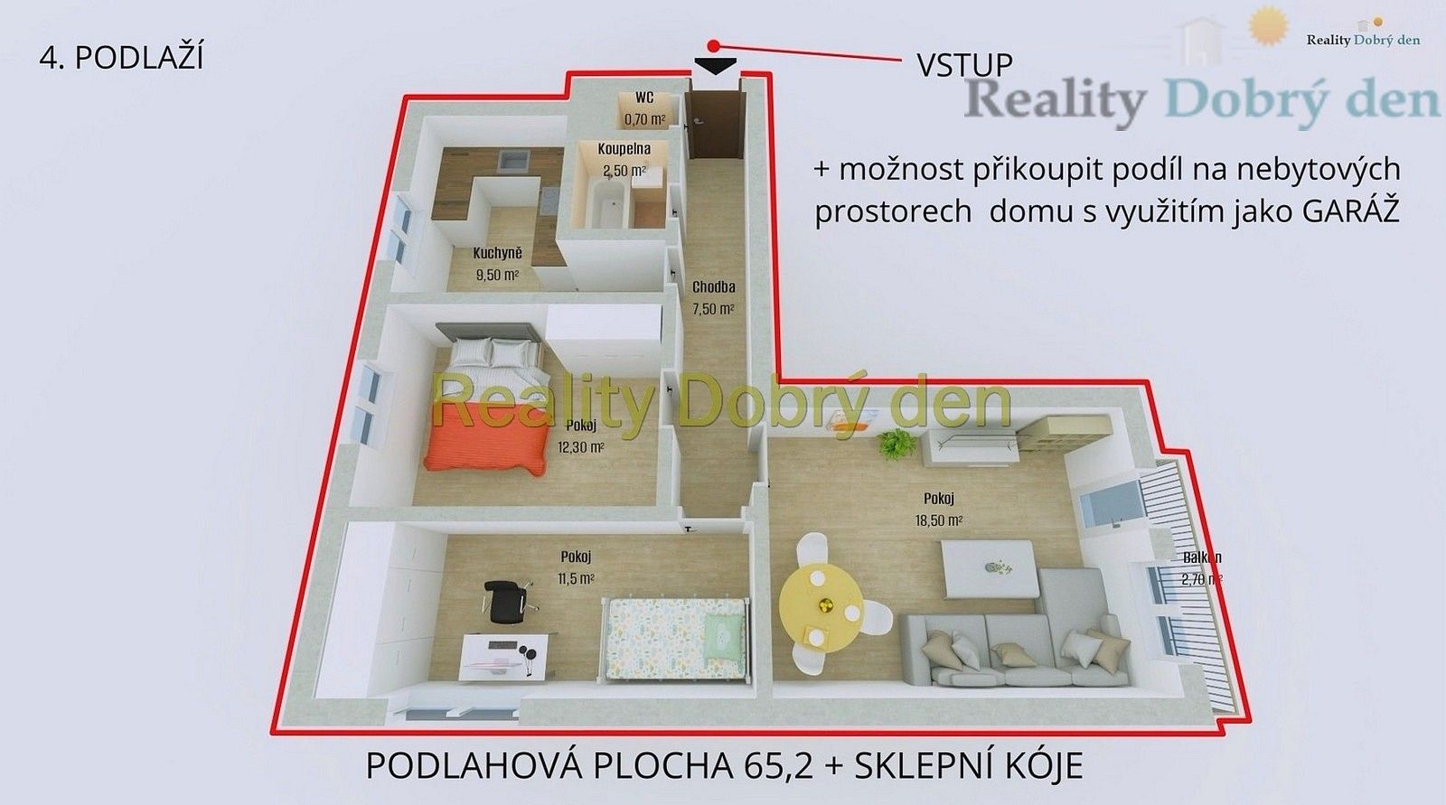 3+1, Opava - Předměstí, Moravskoslezský kraj, 65 m² - 2