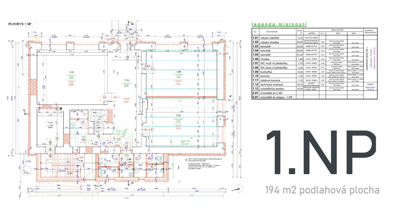 Kanceláře, Pávovská, Jihlava, 199 m²