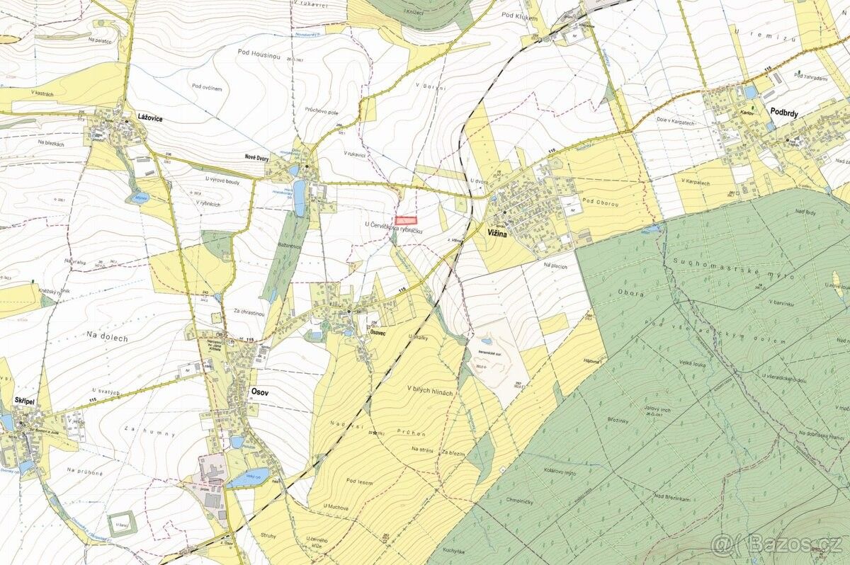 Prodej pozemek pro bydlení - Hostomice pod Brdy, 267 24