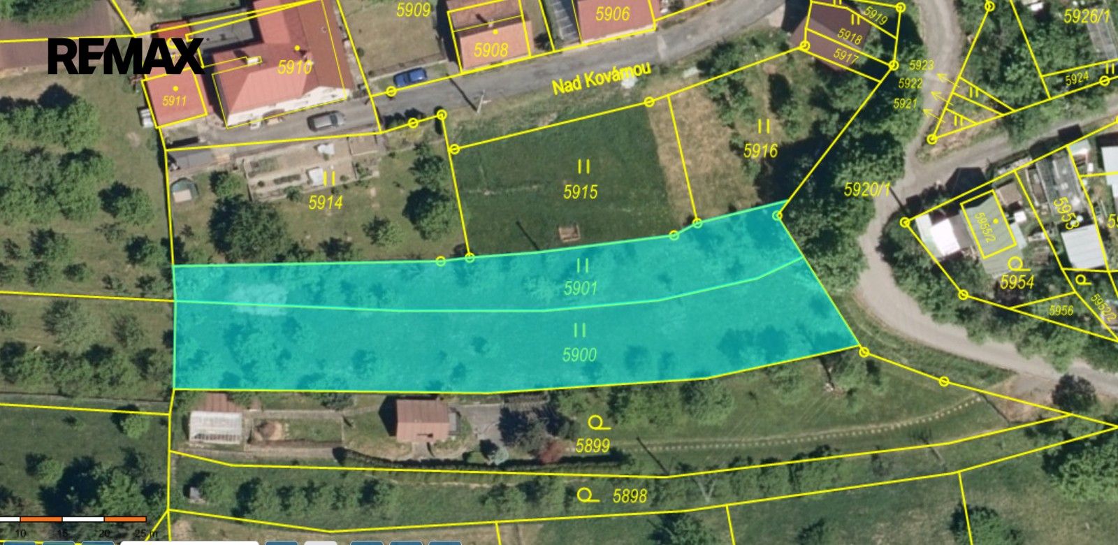 Pozemky pro bydlení, Vsetín, 1 260 m² - 1