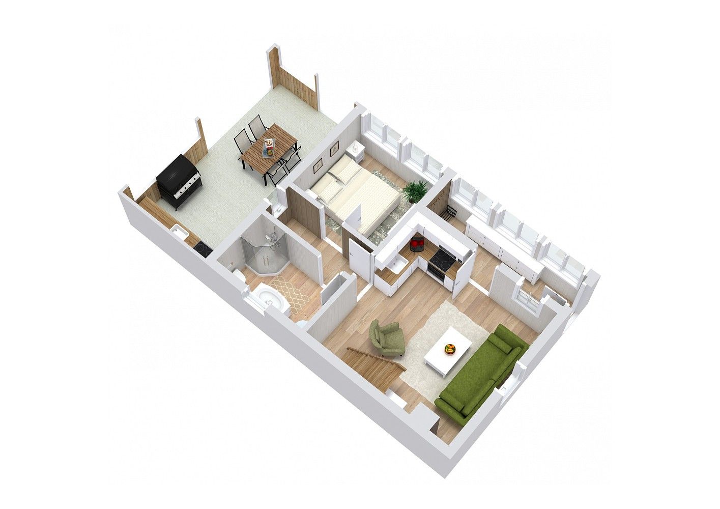 Rodinné domy, V Chatách, Roztoky, okres Praha-západ, 70 m² - 2