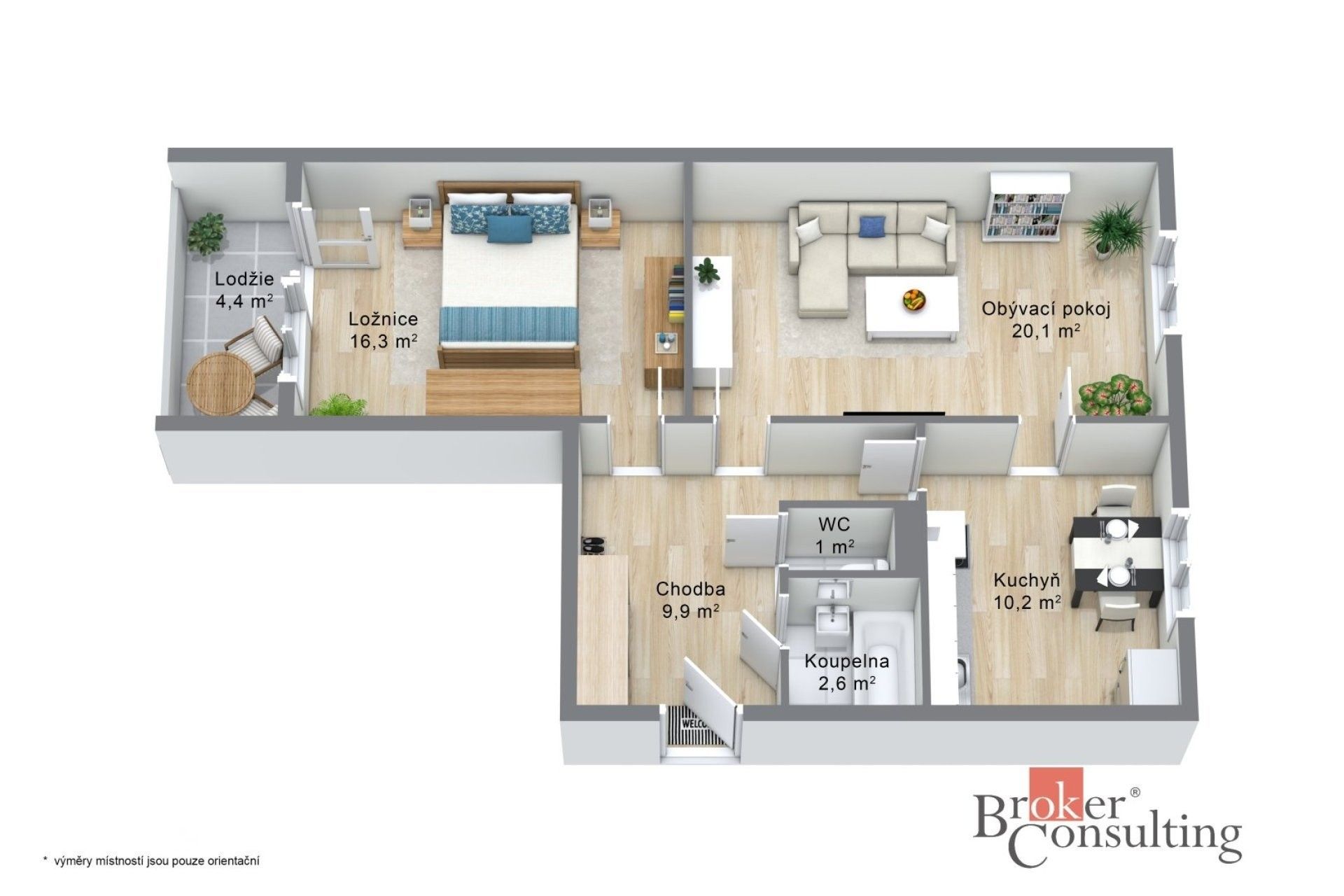 2+1, Spartakiádní, Sokolov, 61 m² - 2