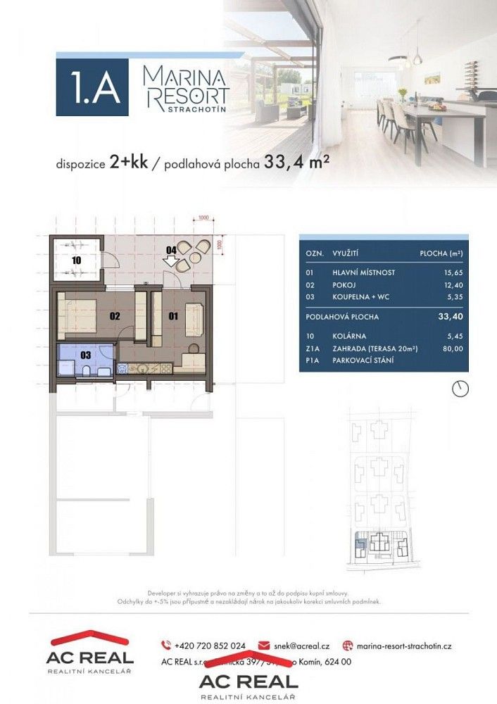 Prodej byt 2+kk - Strachotín, okres Břeclav, Jihomoravský kraj, 33 m² - 5