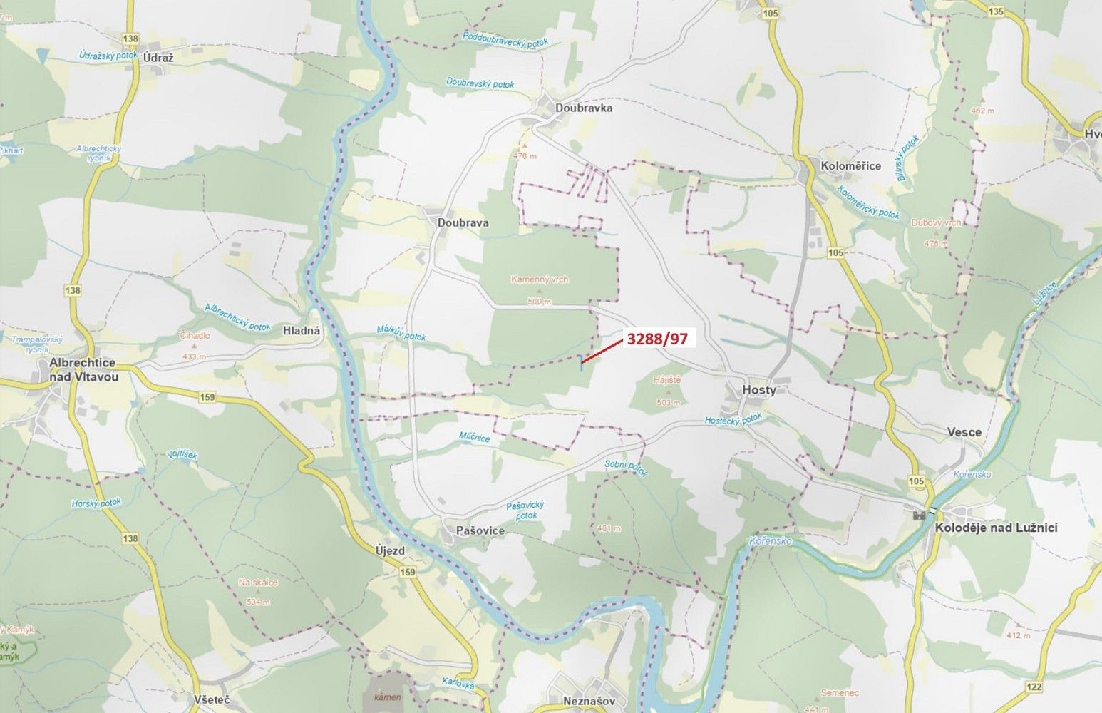 Les, 1 729 m²