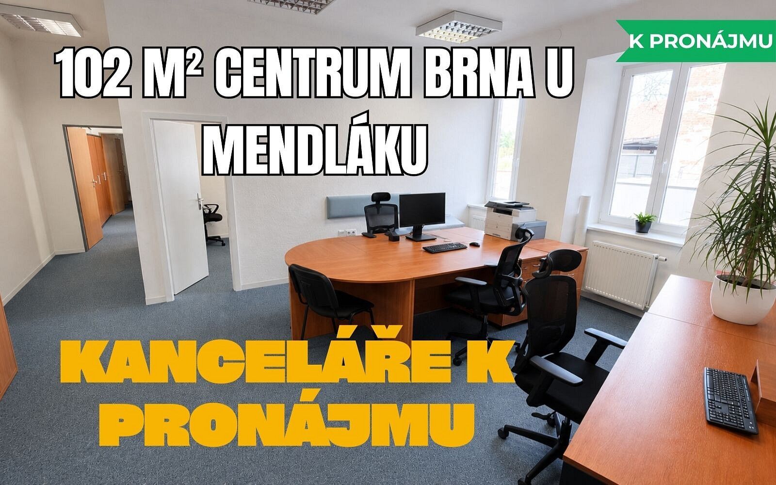 Kanceláře, Brno - Staré Brno, okres Brno-město, Jihomoravský kraj, 102 m² - 1