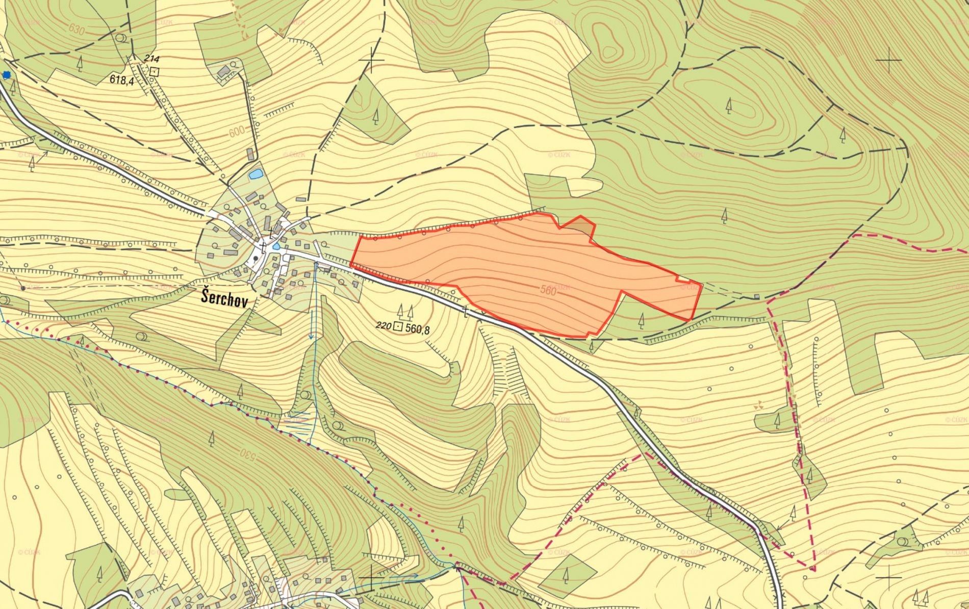 Prodej pozemek pro bydlení - Šerchov, Blatno