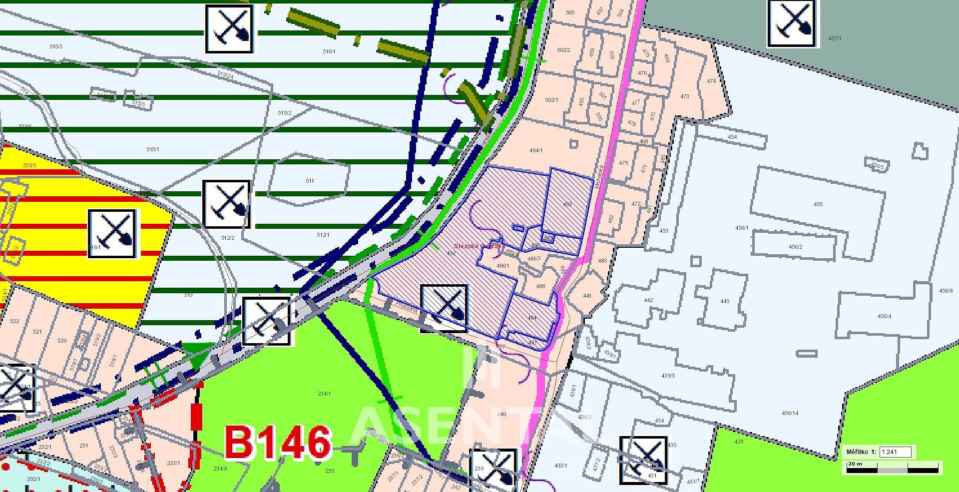 Pozemky pro bydlení, Michalská, Ostrava - Slezská Ostrava - 2