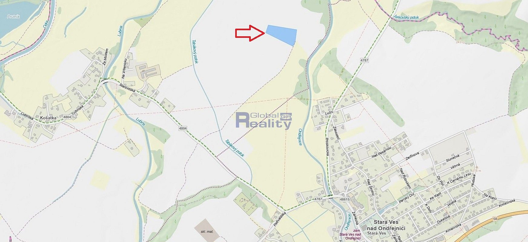 Zemědělské pozemky, Stará Ves nad Ondřejnicí, okres Ostrava-město, Moravskoslezský kraj