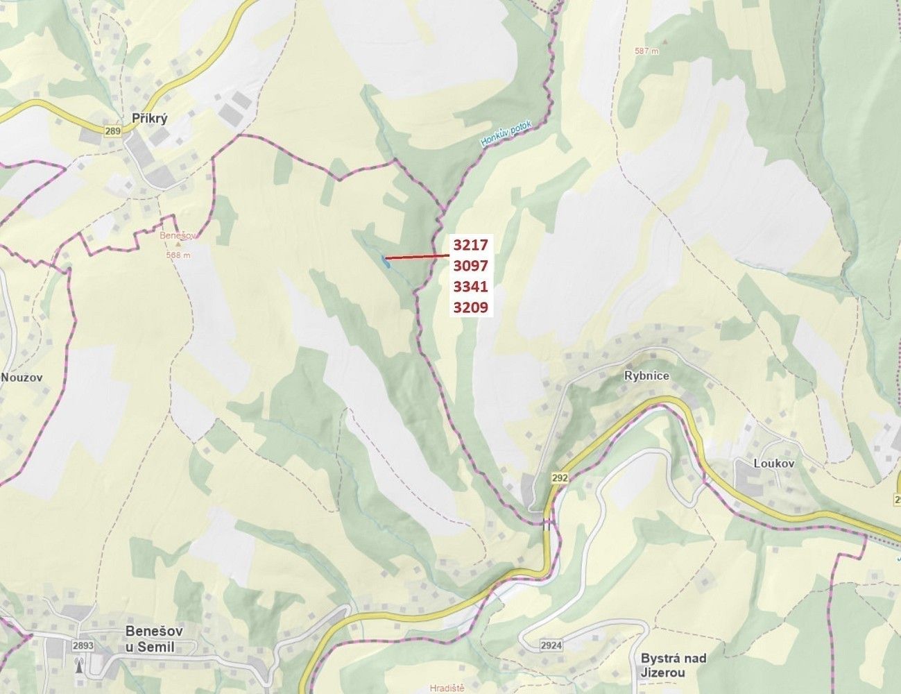 Les, 1 649 m²