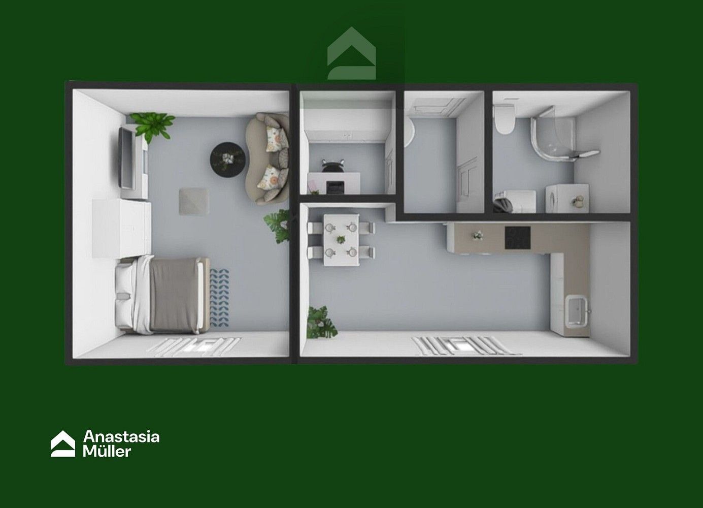 2+kk, Americká, Staňkov - Staňkov I, okres Domažlice, 40 m² - 2