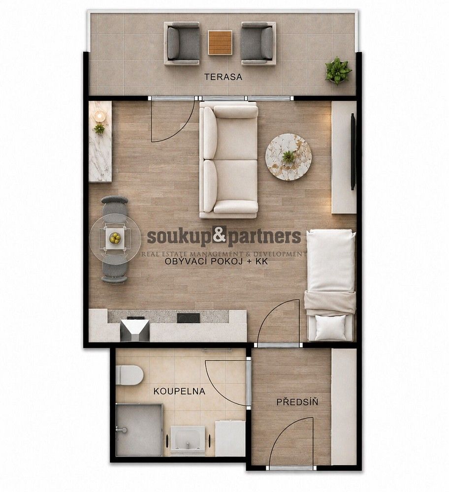Byt 1+kk · 32 m² · Praha - Kbely, okres Praha 19, Hlavní město Praha - 3