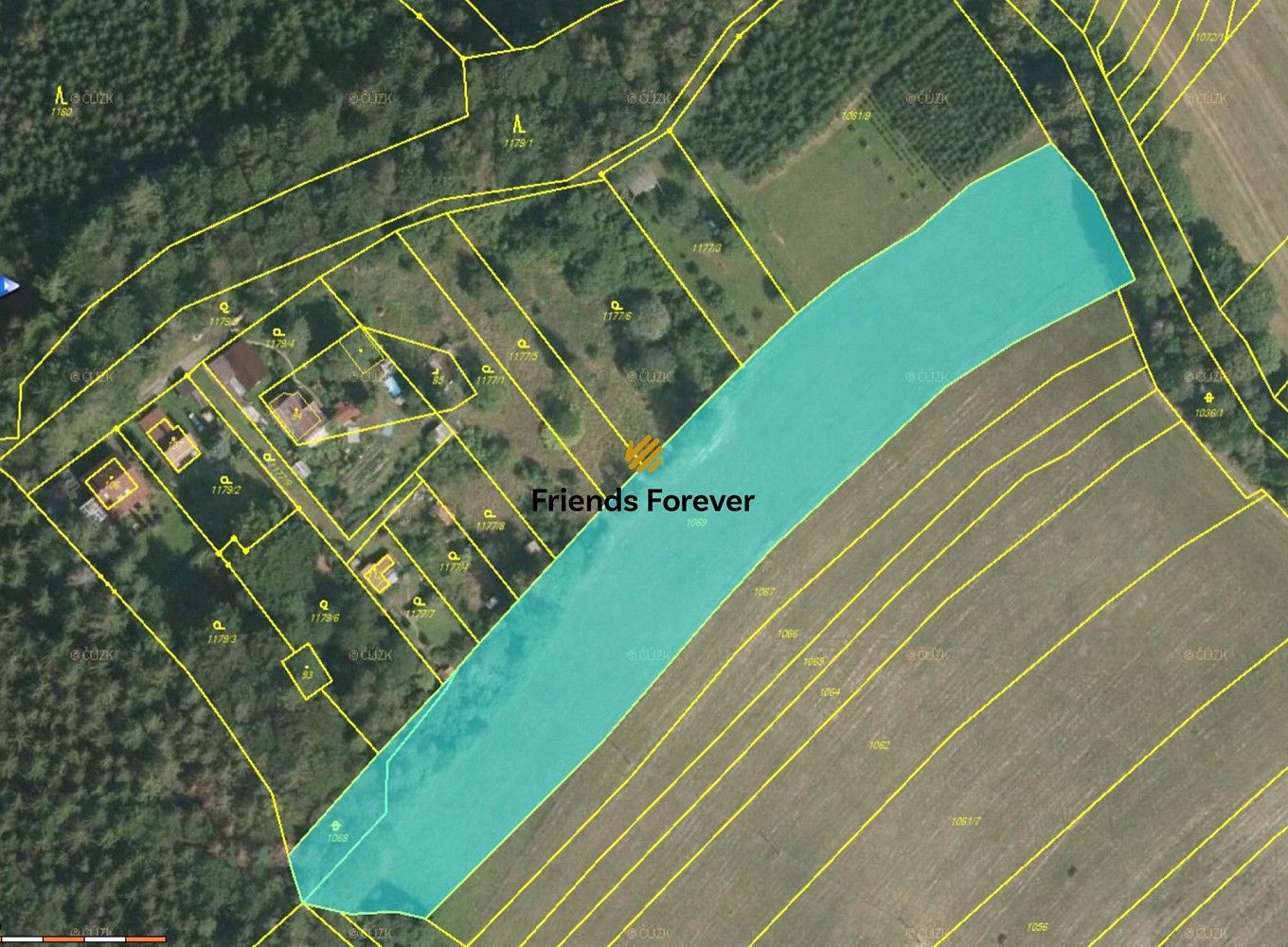 Zahrada, 9 298 m²