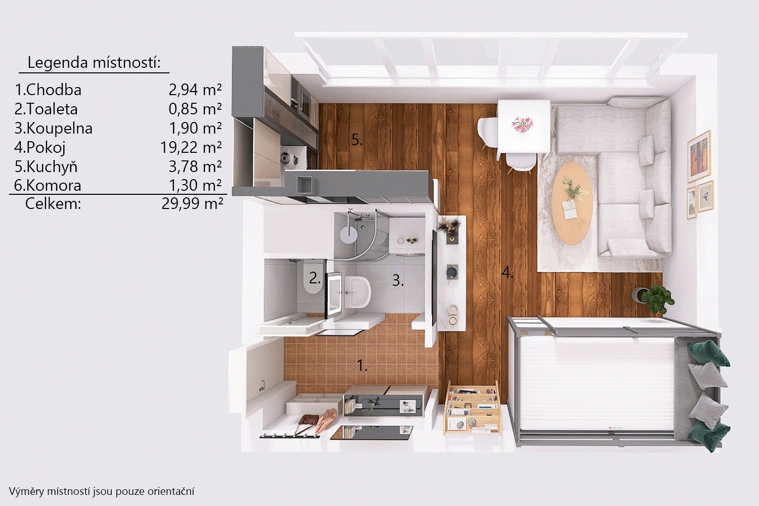 Byt 1+kk · 30 m² · Na vysočině, Praha - 2