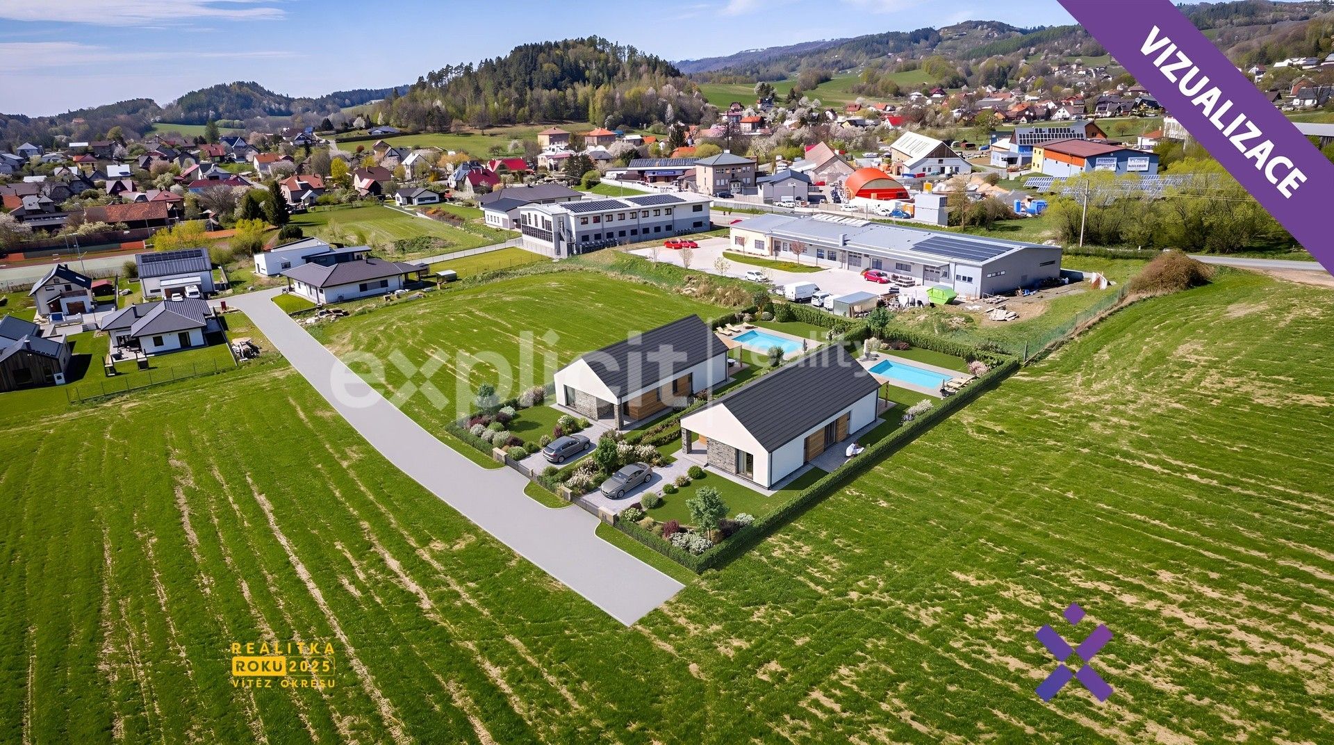 Pozemky pro bydlení, Zubří, 2 505 m² - 2