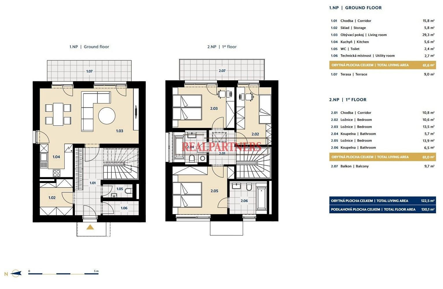 Rodinné domy, Statenice, okres Praha-západ, Středočeský kraj, 150 m² - 2