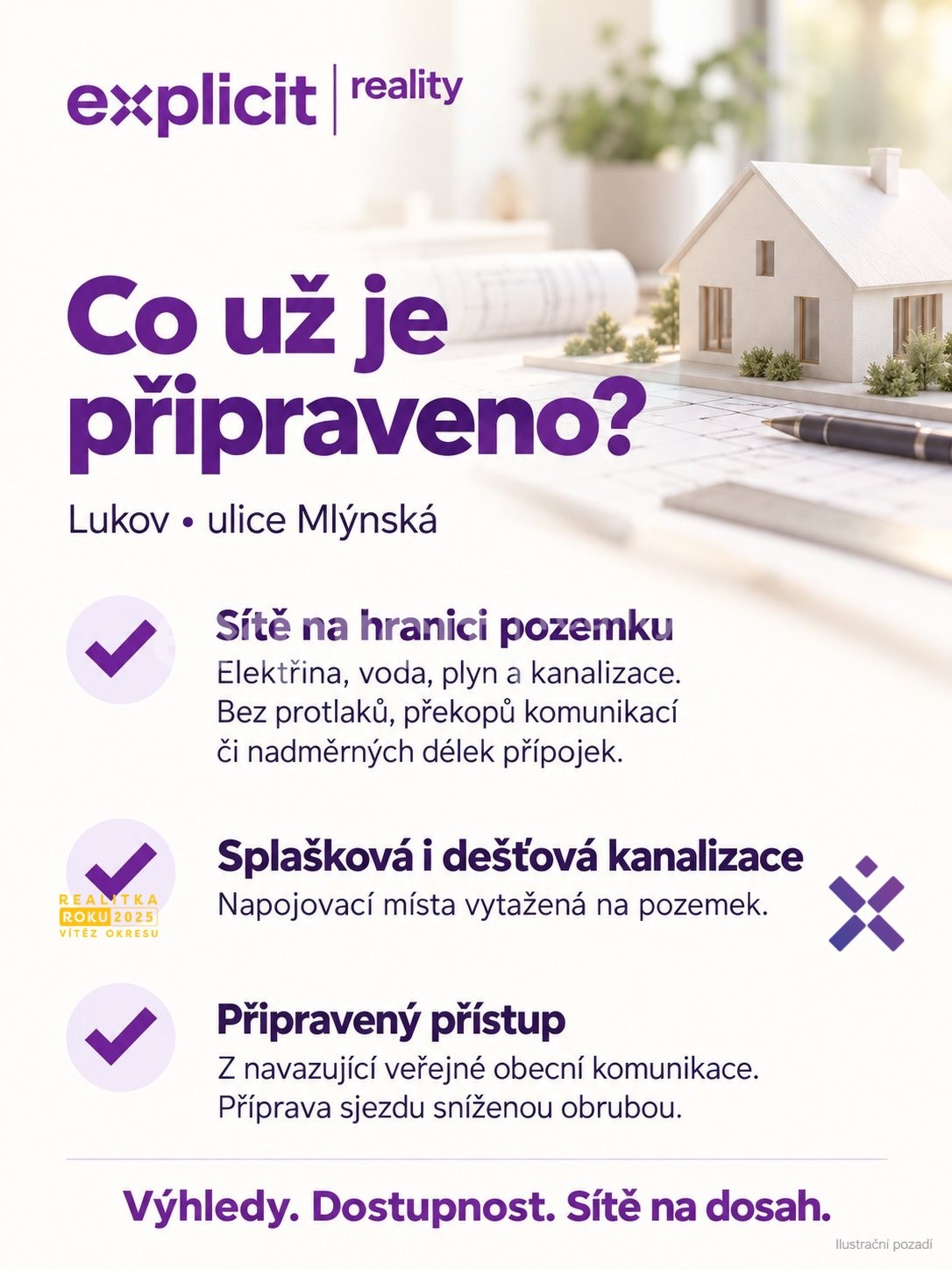 Pozemky pro bydlení, Mlýnská, Lukov, 864 m² - 2