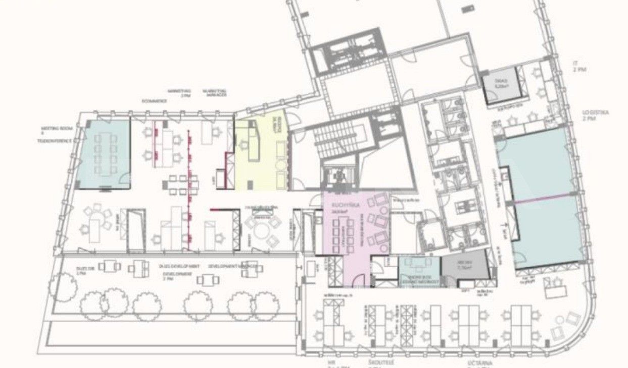 Kancelář · 648 m² · Lomnického, Praha - 3